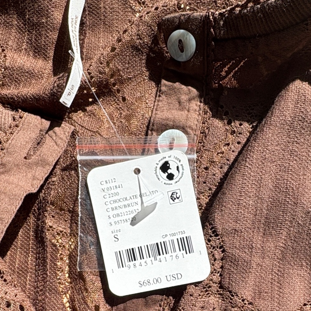 NWT Free People brown top - Picture 2 of 4